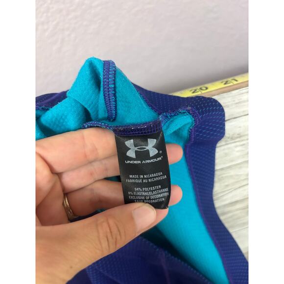 Under Armour Shirt Womens Size XL Cold Gear Long Sleeve Base Layer Top Blue - Picture 6 of 11